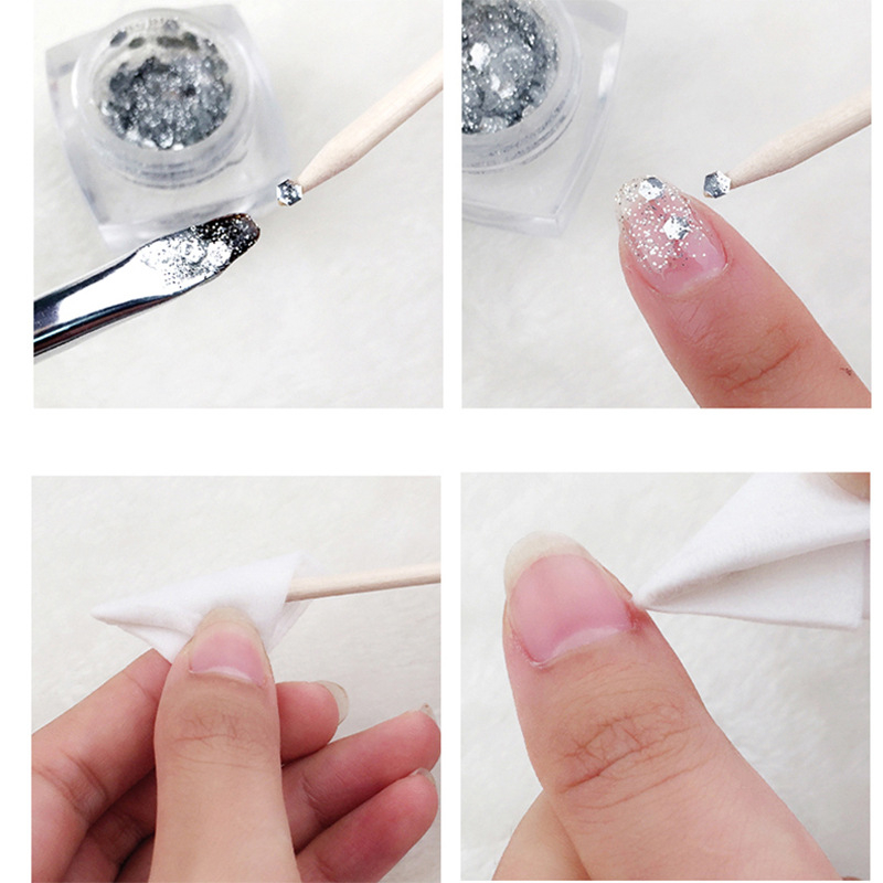 Kétoldalas, faanyagú manikűr eszköz – pontozó és domborító funkcióval, nyomás a körömágyon és tisztítás a körmökön