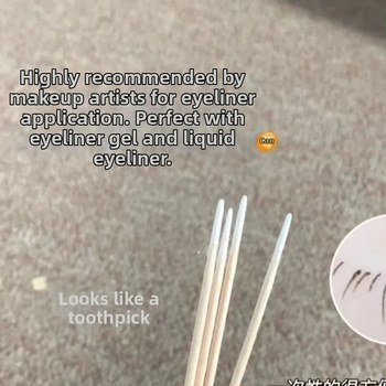 Αποστειρωμένες μπατονέτες βαμβακιού με αιχμηρή, λεπτή άκρη – κατάλληλες για ομορφιά, τατουάζ, μακιγιάζ και γραμμή ματιών