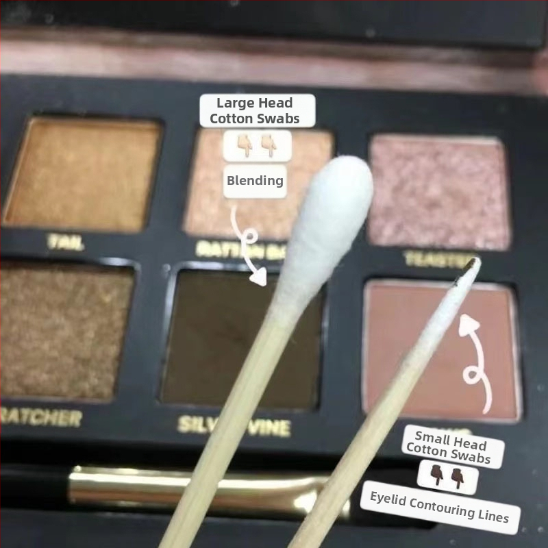 Jednorázové špičaté vatové tyčinky s jemným hrotom – na kozmetiku, tetovanie, líčenie a očné linky