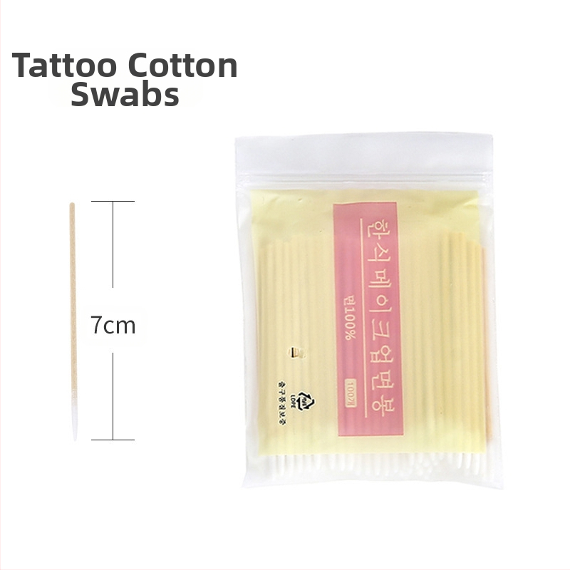 Jednorázové špičaté vatové tyčinky s jemným hrotom – na kozmetiku, tetovanie, líčenie a očné linky