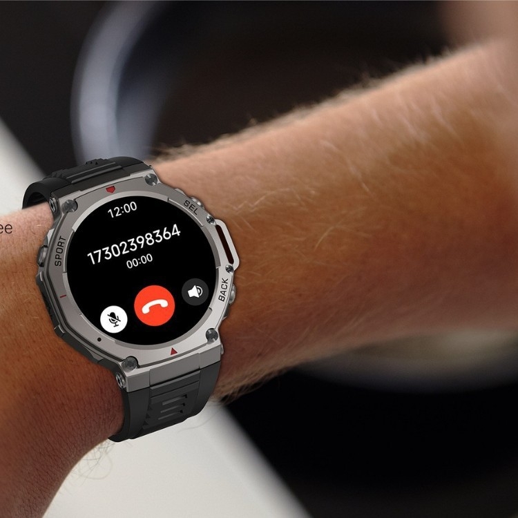 DM58 smartwatch cu afișaj IPS, curea din silicon, autonomie baterie 7-14 zile, apel Bluetooth, rezistent la apă pentru uz zilnic