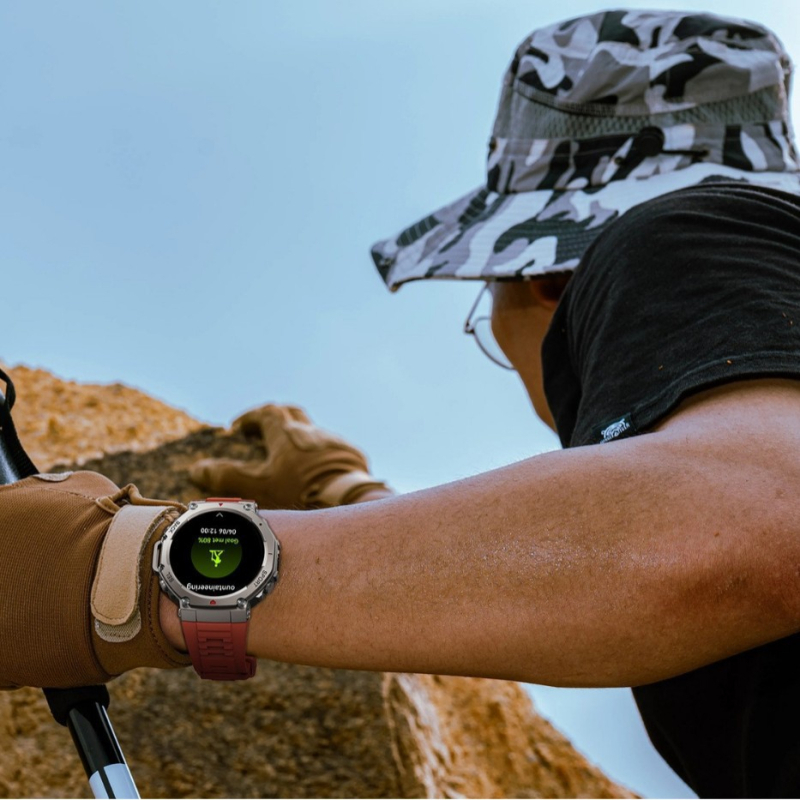 DM58 smartwatch cu afișaj IPS, curea din silicon, autonomie baterie 7-14 zile, apel Bluetooth, rezistent la apă pentru uz zilnic