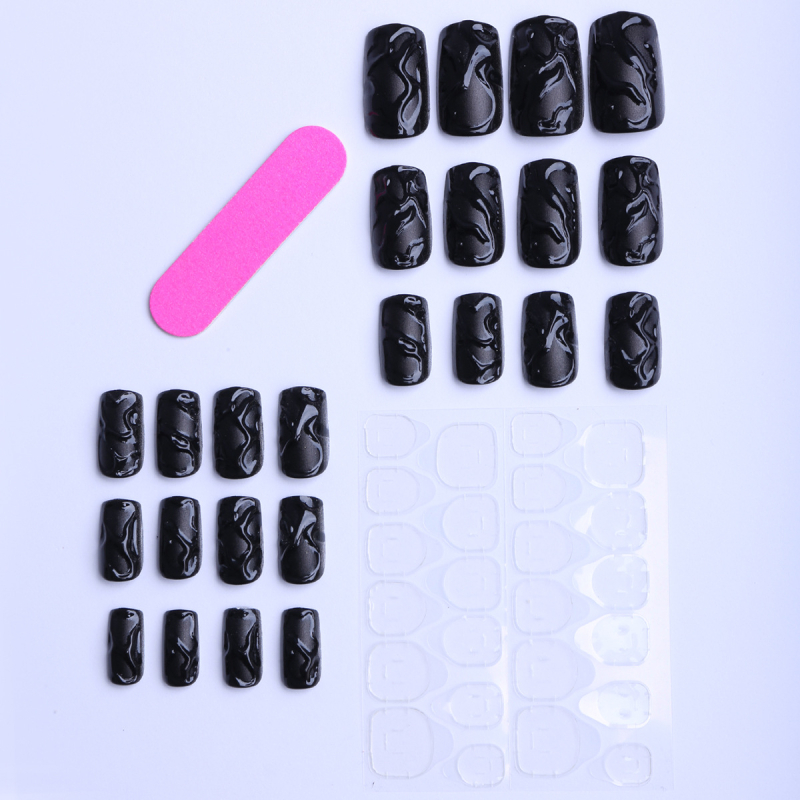 Autocolante pentru unghii – de purtat, model plaid, stiluri French, European and American, Spicy Girl, Sweet and Cool, TM-01-119