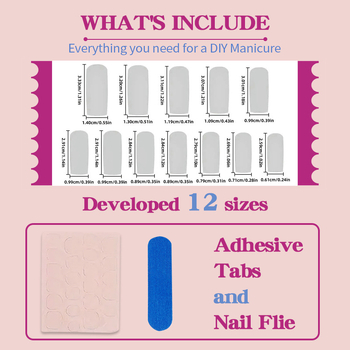 Nailbloom νύχια αυτοκόλλητα με μάρμαρο μοτίβο, Ins στυλ για γυναίκες, κωδ. Hyc-dz-211