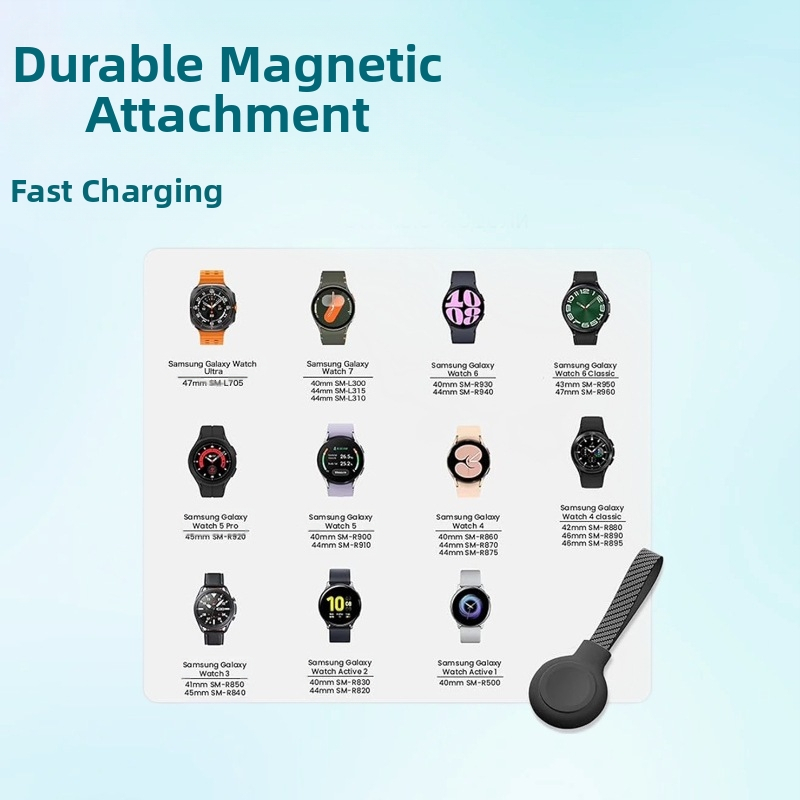 Bežični punjač za Apple Watch s USB kabelom, brzo magnetsko punjenje, kompaktan za putovanja, izlaz 1 A / 3,5 W