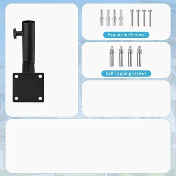 Μεταλλικός στηριγμός κεραίας για εξωτερική χρήση, φορητός και ρυθμιζόμενος στην εγκατάσταση