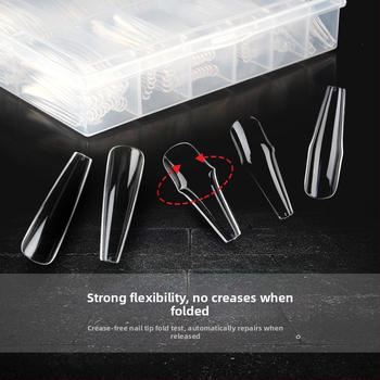 Nadeco Patch Νυχιών — Τραπεζοειδές σχήμα, Μοτίβο πεταλούδας, Μινιμαλιστικό στυλ, Διαφανή νύχια