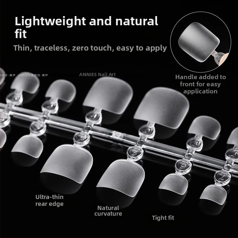 Predlžovacie náplasti na nechty na prstoch – ultra tenké, bez švu, matné, nositeľné (Ak55, Bobo, Štýl: ultra tenký a bezšvový, Tvar: nositeľný, Vzor: mačacie drápky)