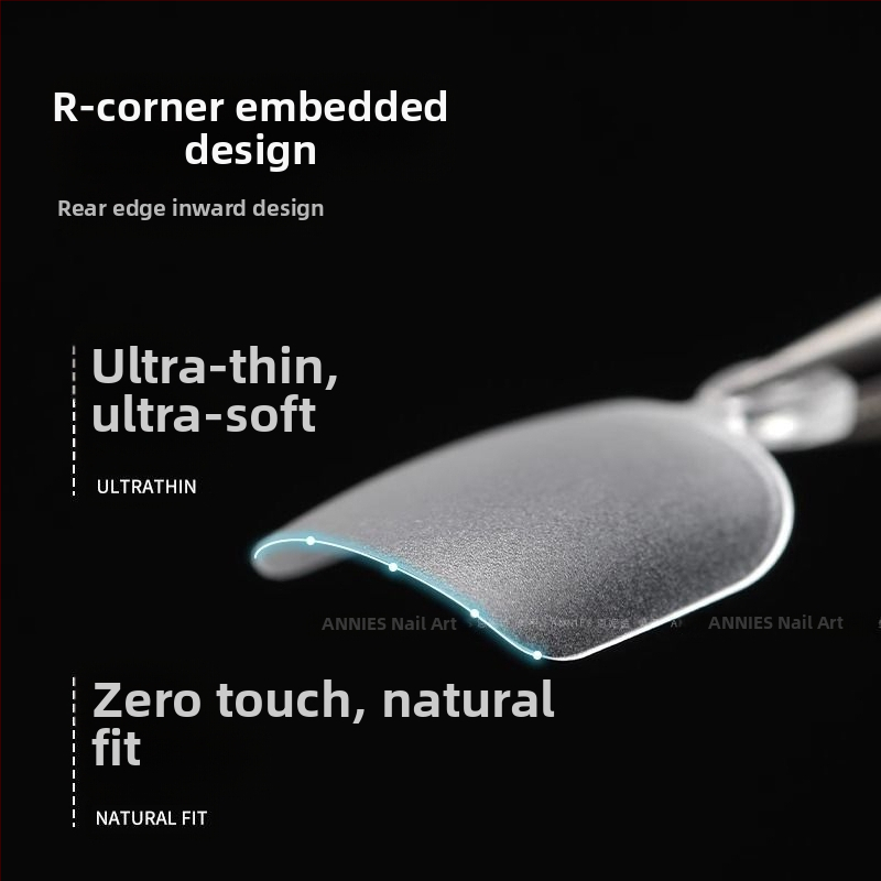 Predlžovacie náplasti na nechty na prstoch – ultra tenké, bez švu, matné, nositeľné (Ak55, Bobo, Štýl: ultra tenký a bezšvový, Tvar: nositeľný, Vzor: mačacie drápky)