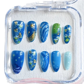 Άκρες νυχιών – ευρωπαϊκο-αμερικανικό στυλ, στρας, αμυγδαλόμορφος σχήμα, μοτίβο 143828659, Zhejiang εγχώρια μάρκα