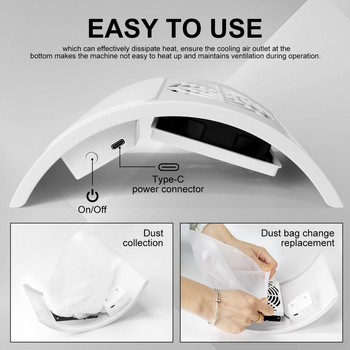 Συλλεκτής σκόνης νυχιών USB, μάρκα .LIMEGIRL, μοντέλο MJXCQ-858-M5, προέλευση Ντονγκουάν, αριθμός προϊόντος MJXCQ-858-M5-USB, αποκλειστική διασυνοριακή εξαγωγή