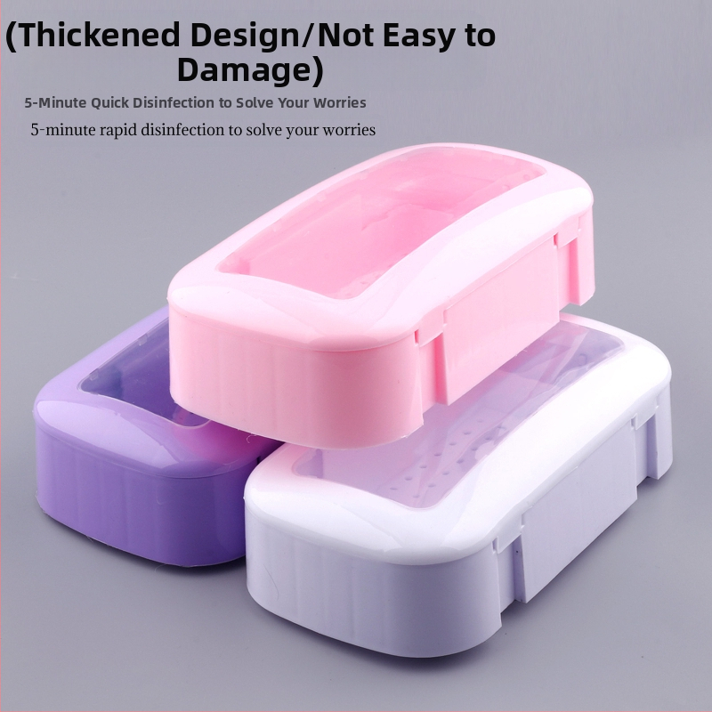 Box na dezinfekciu nástrojov na manikúru a mihalnice – čistenie alkoholem a namáčanie, plast, 320 g, Zidivi OEM