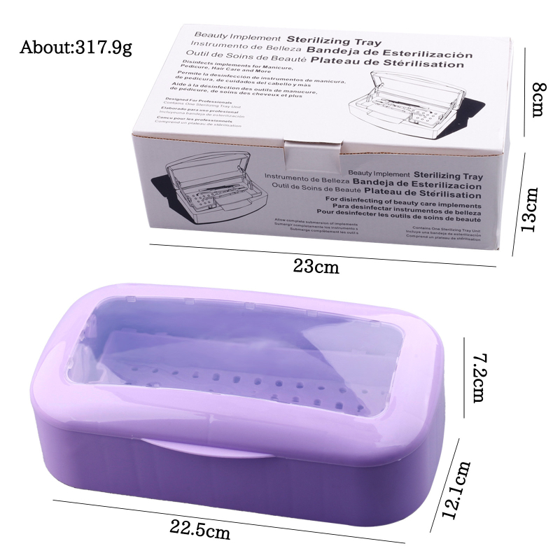 Θήκη απολύμανσης εργαλείων μανικιούρ και βλεφαρίδων – καθαρισμός με αλκοόλ και βύθιση, πλαστικό, 320 g, Zidivi OEM