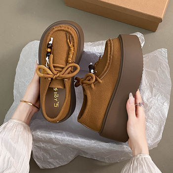 Παπούτσια Mary Jane, με στρογγυλό δάχτυλο, πλατφόρμα με παχιά σόλα, επάνω μέρος συνθετικό δέρμα, PU εσωτερική σόλα, με κορδόνια