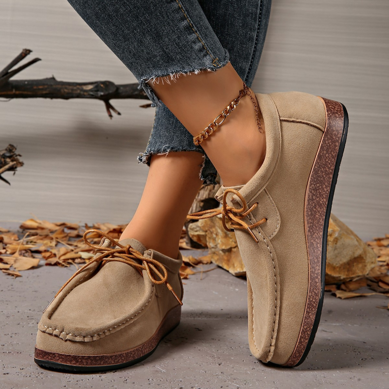 Unisex λοφέρ με μέγεθος Plus Size – στρογγυλή μύτη, επάνω μέρος από συνθετικό δέρμα, χαμηλό τακούνι 1–3 εκ, μπροστινό δέσιμο με κορδόνια, φθινόπωρο-χειμώνα 2025