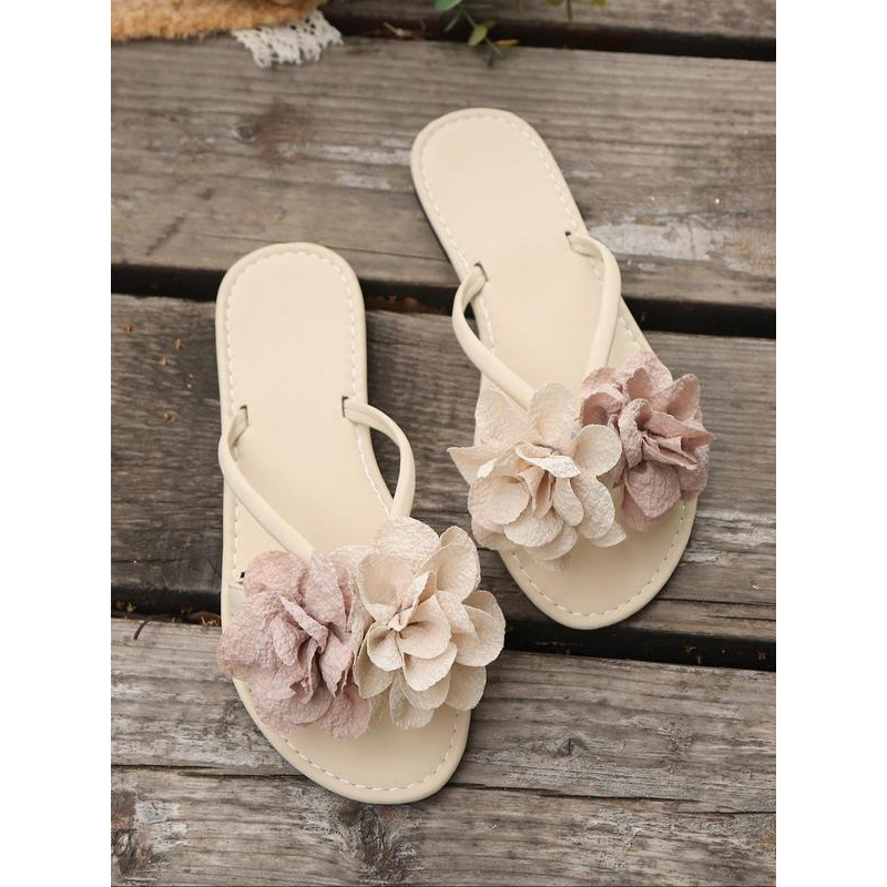 Πέδιλα με φλοράλ σχέδιο και λουρί ανάμεσα στα δάχτυλα, πλατφόρμα, επάνω TPU, σόλα PUR, ύψος πλατφόρμας πάνω από 11 cm