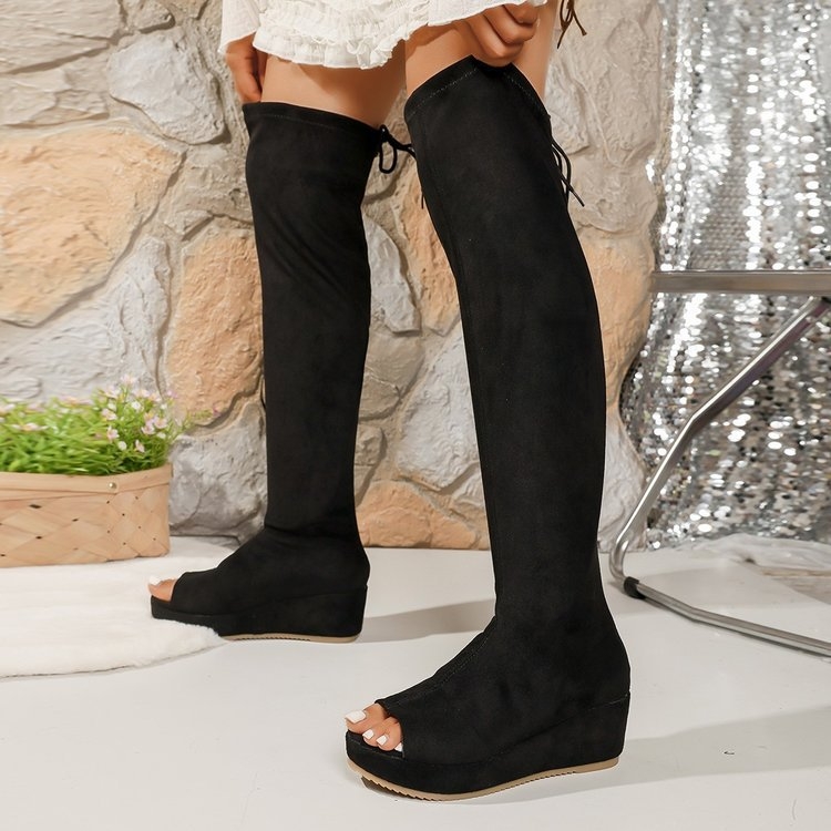 Sandale cu o curea – deget deschis, partea superioară din fleece artificial, talpă din cauciuc, toc mic până la 3 cm, Toamnă 2025