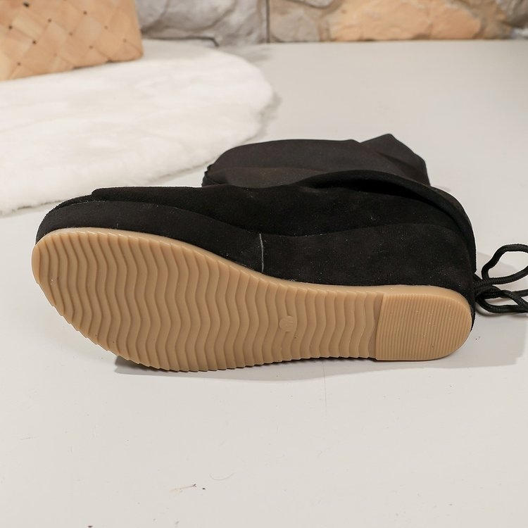 Sandale cu o curea – deget deschis, partea superioară din fleece artificial, talpă din cauciuc, toc mic până la 3 cm, Toamnă 2025