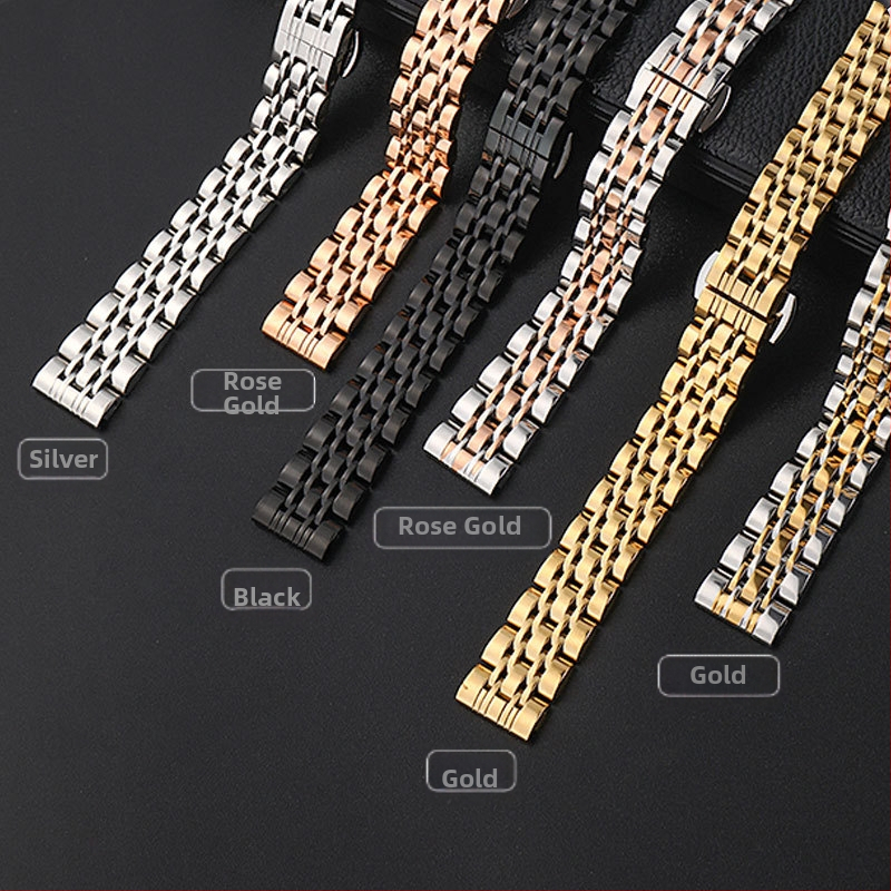 Nerezový inteligentný remienok pre Armani iwatch87SE – dizajn siedmich korálikov, kovová konštrukcia, hmotnosť 65 g