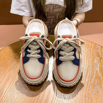 Női zárt orrú baotou papucs, koreai stílus, PU felső, PU belső, gumírozott talp, kerek orr