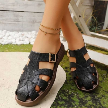 Παιδικά σανδάλια για κορίτσια με PU επάνω μέρος και TPU σόλα, πάχος σόλας 0–3 cm, επίπεδη φτέρνα, άνοιξη 2024