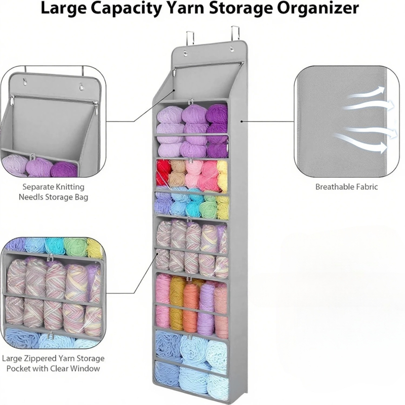 Κρεμαστός οργανωτής αποθήκευσης SX-25-002 • Υφάσματα μη υφασμένα • Αποθήκευση σαλονιού • Κρεμαστός σχεδιασμός για ντουλάπα • Πολυχρηστικός