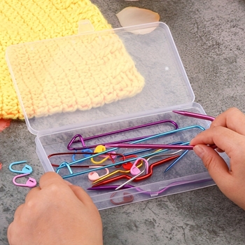 Σετ εργαλείων υφαντικής — μεταλλικό βελονάκι U-σχήματος με οξειδωμένη επιφάνεια, εργαλεία DIY υφαντικής, 1000 τεμάχια σε κουτί, προέλευση Zhejiang