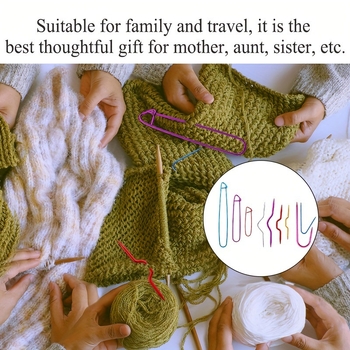 Σετ εργαλείων υφαντικής — μεταλλικό βελονάκι U-σχήματος με οξειδωμένη επιφάνεια, εργαλεία DIY υφαντικής, 1000 τεμάχια σε κουτί, προέλευση Zhejiang