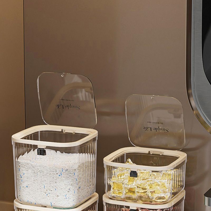 Cutie de depozitare pentru perle parfumate de rufe | Fără montaj | Stil modern, simplu | Peste 8 niveluri | Destinată depozitării în living