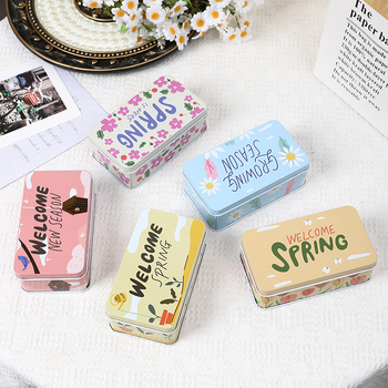 Elegant Charm Capybara Καρτούν Μεταλλικό Κουτί Αποθήκευσης — Tinplate, Κωδ. 2354X, Θέμα Ζώο