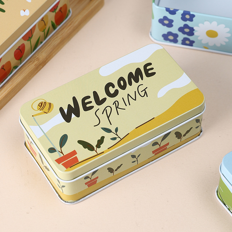 Elegant Charm Kapibara Animacinė Metalinė Saugojimo Dėžė — Tinplate, Kodas 2354X, Gyvūnų Tema