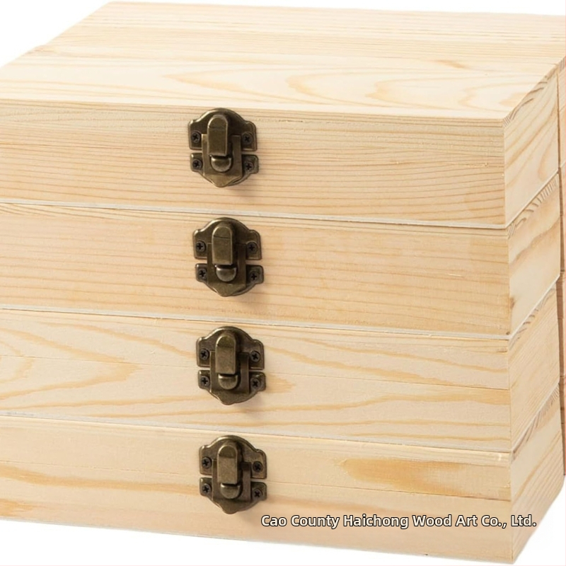 Pracovný box s víkom – Pravokutný bambusový darčekový box, moderný minimalistický štýl, 1 L kapacita, na šperky, esenciálne oleje a čaj