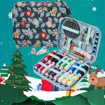 Junzhi set za šivanje, vintage stil, kožni otisak suncokreta, ručno šivanje, prijenosni kućni set