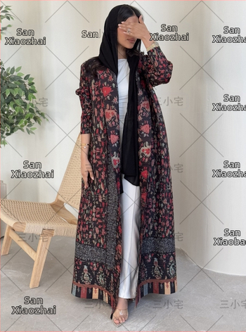 Plīsēts halāts-mantelis (95% poliesters, garas piedurknes, garums)