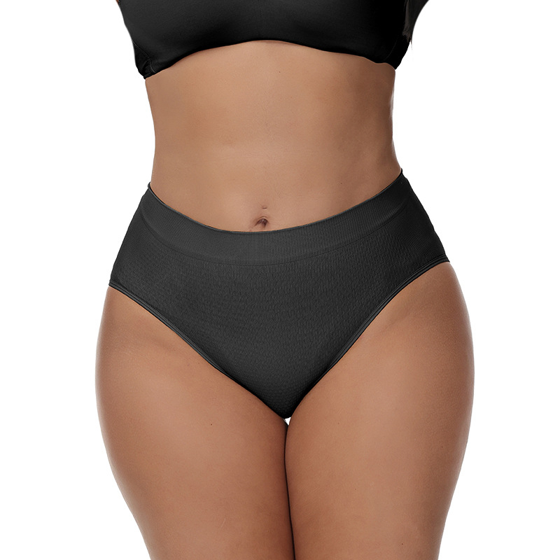 Sieviešu apakšveļa ar zemāku vidukli un gūžu pacēlāju, adīts neilons, kokvilnas oderējums 30–50%