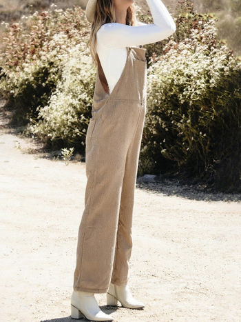 Γυναικεία ολόσωμη φόρμα, πολυεστέρας 95%+, μακρύ παντελόνι με ίσια γραμμή, ιαπωνοκορεατικό casual, άνοιξη 2025