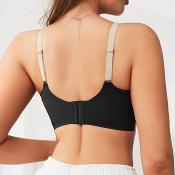 Push-Up σουτιέν χωρίς ραφές, δερματολογικά φιλικό και διαπνέον, χωρίς μεταλλικούς κρίκους, 3/4 καλούπια, λεπτές μορφοποιημένες 3/4 чашες, αποσπώμενοι ιμάντες