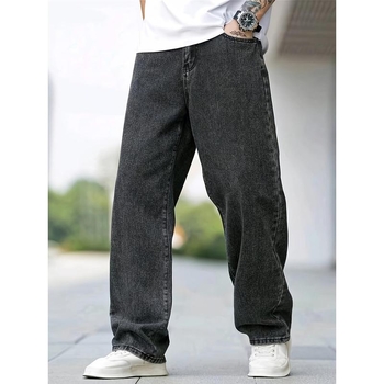 Мъжки дънкови панталони, корейски стил, прав крак, модалова тъкан, висока еластичност