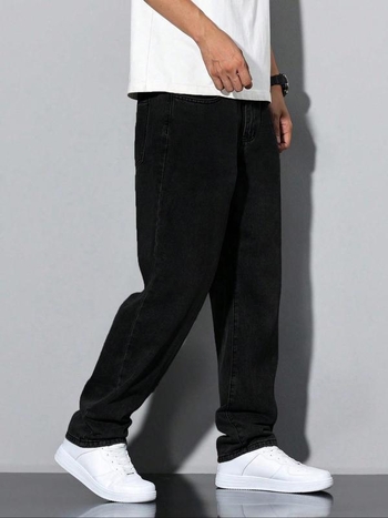 Мъжки дънки с широк крак, Regular Fit, Casual стил, Модален плат, Висока еластичност