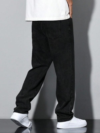 Мъжки дънки с широк крак, Regular Fit, Casual стил, Модален плат, Висока еластичност