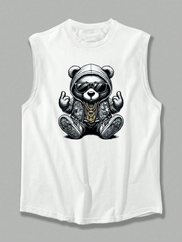 Vīriešu elpojošā veste bez piedurknēm, brīvas piegriezums, 100% kokvilna, reklāmas logotipa apdruka, sporta stilā, vasara 2025