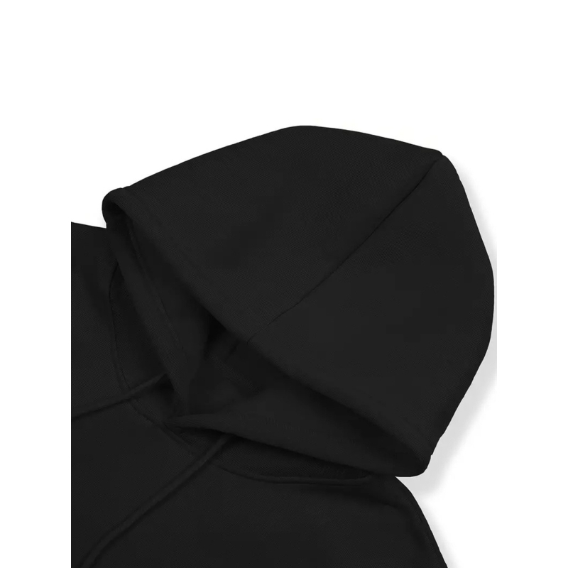 Sieviešu kapucēta džemperis ar radiējošu apdruku, poliesters, standarta piegrieze, garas piedurknes, kabata