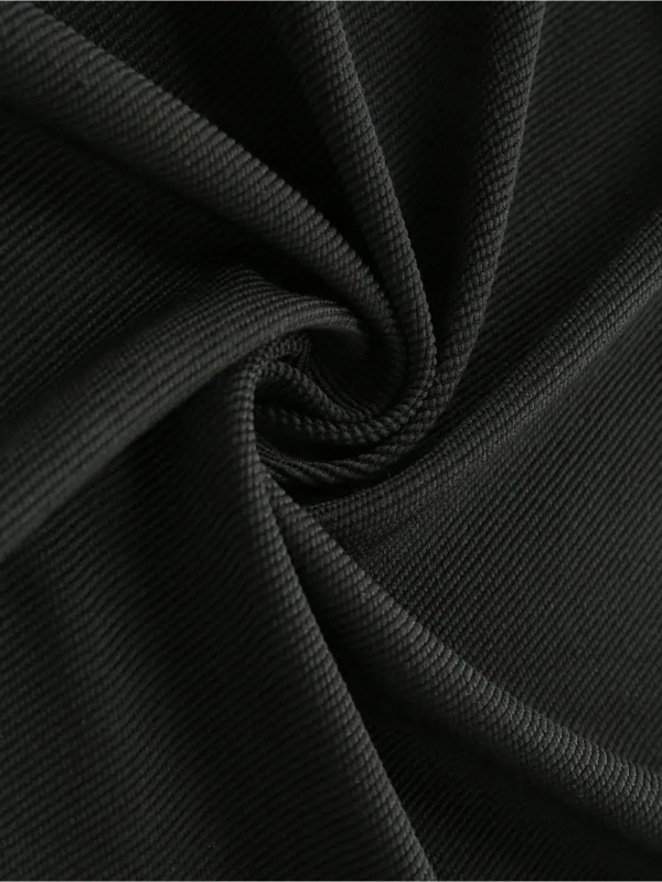 Kapucēta džemperis ar anime ninja motīvu un pūķa zīmējumu — poliesters, garās piedurknes, ultra īss griezums