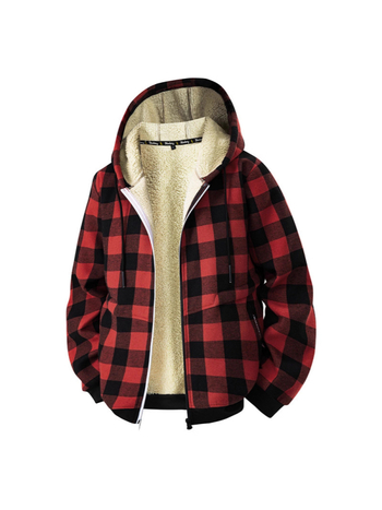 Мъжки суитшърт с качулка и цип, клетъчен принт, полиестер 70%, свободен силует