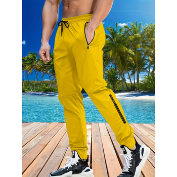 Visų sezonų sportinės laisvo kirpimo kelnės su užtrauktuku, ilgos, elastus juosmuo, fleece įdaila