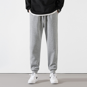 Καθημερινά παντελόνια από βαμβάκι-πολυεστέρα, άνετη γραμμή, μέση μεσαίου ύψους, αντιανεμικά, για άνοιξη και φθινόπωρο