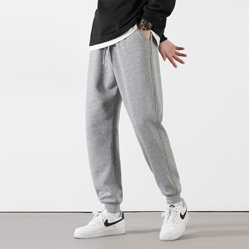 Καθημερινά παντελόνια από βαμβάκι-πολυεστέρα, άνετη γραμμή, μέση μεσαίου ύψους, αντιανεμικά, για άνοιξη και φθινόπωρο