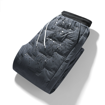 Ανδρικά καθημερινά παντελόνια, υψηλή μέση, ίσια γραμμή, μακριά παντελόνια, ανάμικτη χημική ίνα