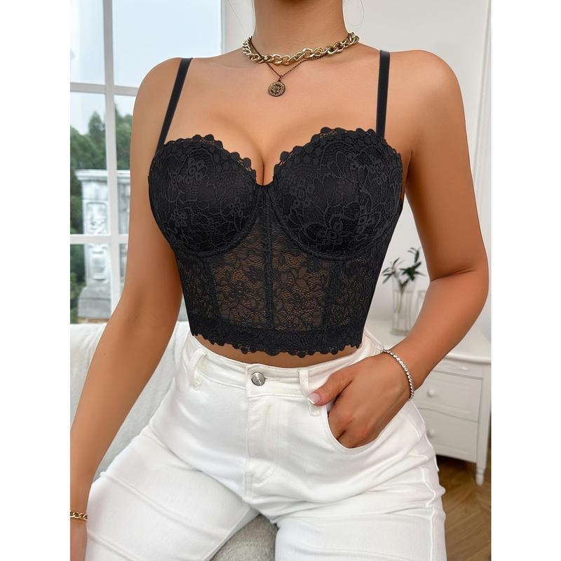 Lenjerie din dantelă pentru femei - ridicare anti-sagging, respirabilă, nailon cu căptușeală din bumbac, cupă cu urechi de iepure