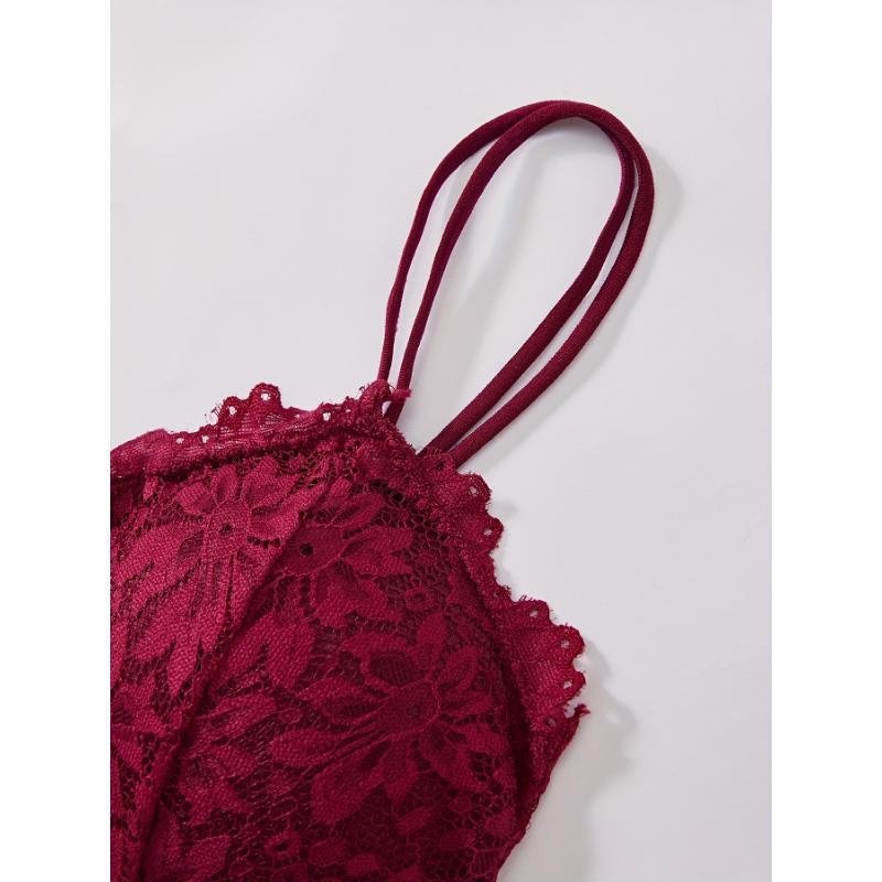 Ziedu mežģīņu krūšturis bezvadu, Rabbit Ear Cup, galvenais materiāls: nailons, oderējums: kokvilna